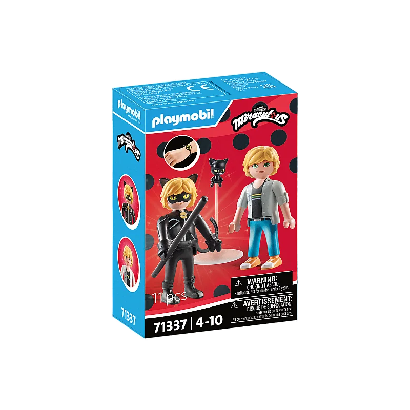 PLAYMOBIL MIRACULOUS: Adrians un Melnais kaķis 71337