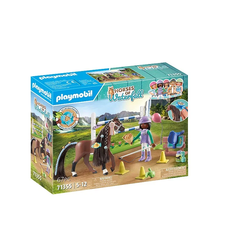 PLAYMOBIL WORLD OF HORSES Jumping Arena with Zoe and Blaze 71355 PLAYMOBIL WORLD OF HORSES Jumping Arena with Zoe and Blaze 71355