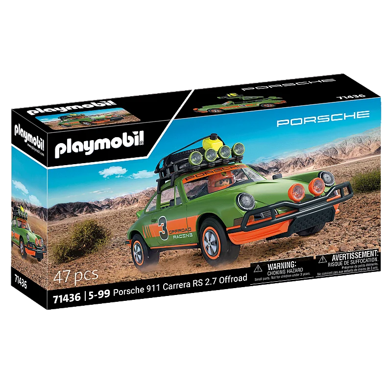 PLAYMOBIL LICENSED VEHICLES Porsche 911 Carrera RS 2.7 bezceļu izlaidums 71436