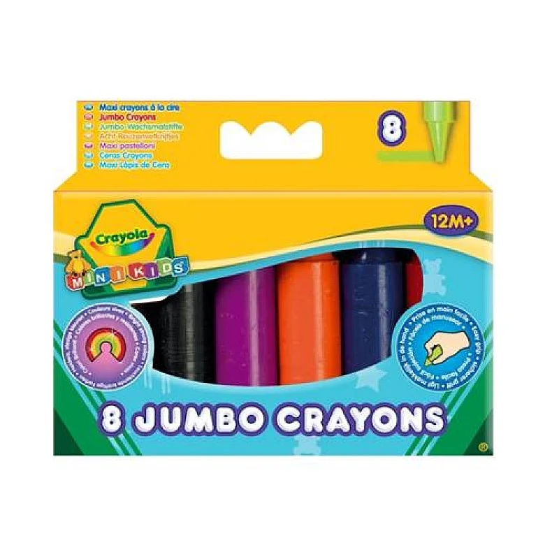 CRAYOLA MINIKIDS Lielie krītiņi 8 gb. CRAYOLA MINIKIDS Lielie krītiņi 8 gb.