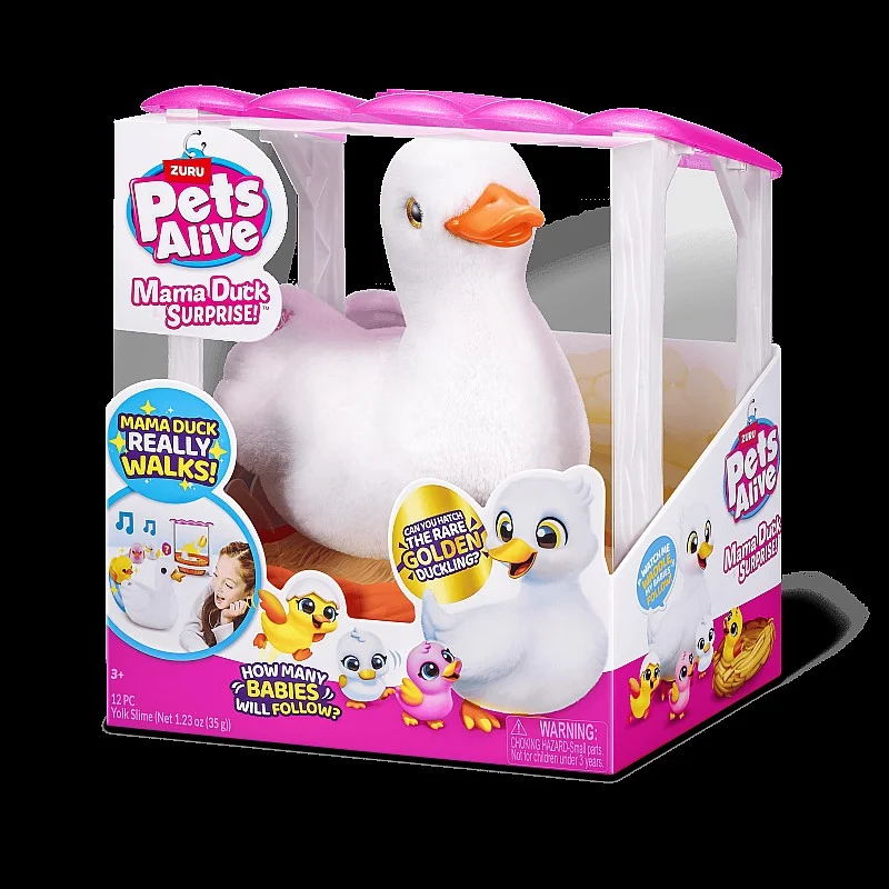 PETS ALIVE Rotaļu komplekts Pīļu mammas un pīlēnu pārsteigums PETS ALIVE Rotaļu komplekts Pīļu mammas un pīlēnu pārsteigums