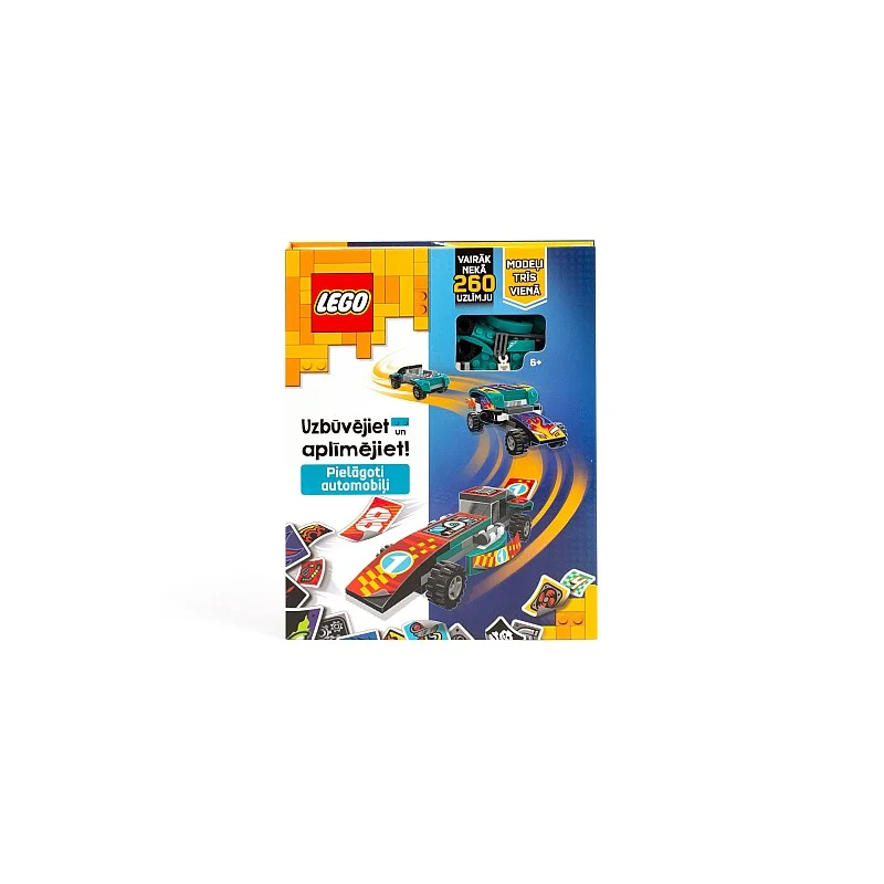 LEGO ICONIC Aktivitāšu grāmata "Būvē un izrotā: Automašīnas" - Latviešu LEGO ICONIC Aktivitāšu grāmata "Būvē un izrotā: Automašīnas" - Latviešu