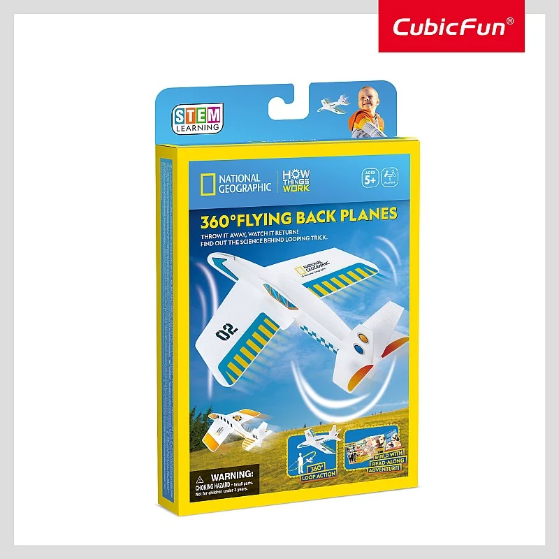 CUBIC FUN National Geographic 3D Puzle 360° Tagasilendav Lennuk