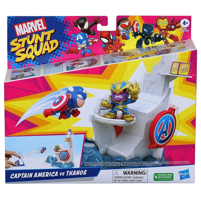 MARVEL Stunt Squad Mängukomplekt Smashin Heroes