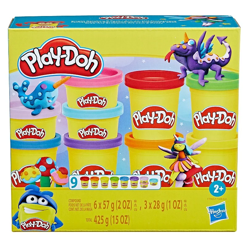 PLAY-DOH colorful compound 9 pack PLAY-DOH colorful compound 9 pack