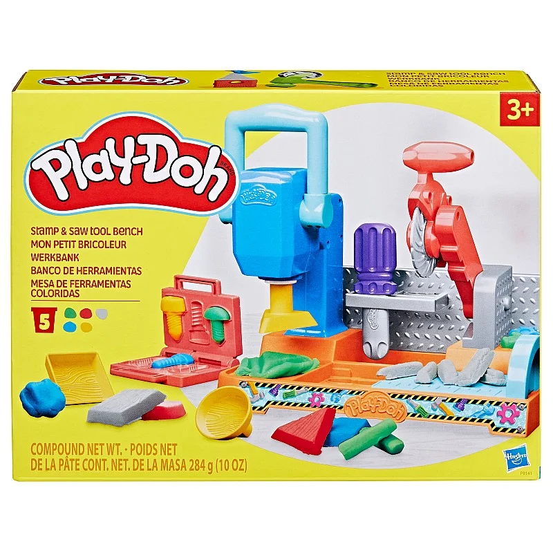 PLAY-DOH playset Stamp n saw tool bench PLAY-DOH playset Stamp n saw tool bench