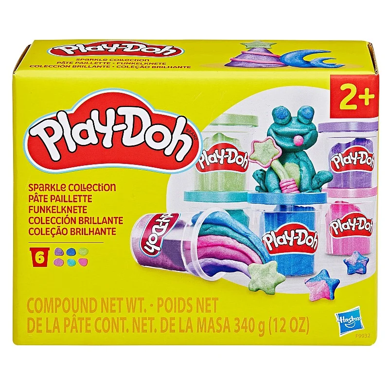 PLAY-DOH compound sparkle collection 6 pcs PLAY-DOH compound sparkle collection 6 pcs