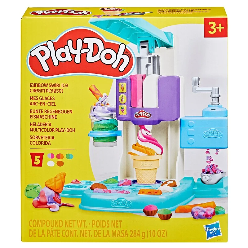 PLAY-DOH playset rainbow swirl ice cream PLAY-DOH playset rainbow swirl ice cream