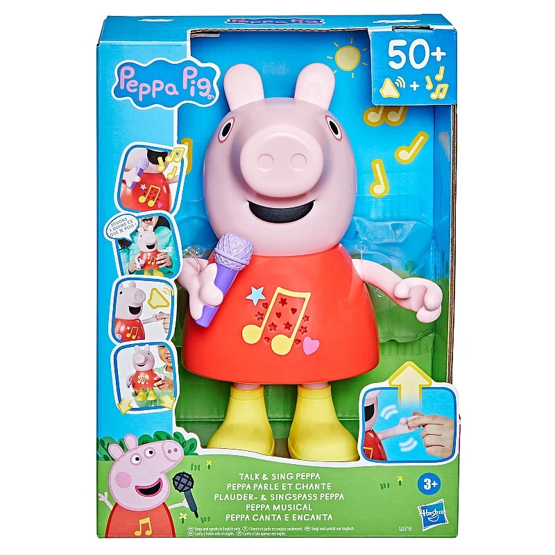 PEPPA PIG Interaktīvā rotaļlieta Runājošā un dziedošā Pepa PEPPA PIG Interaktīvā rotaļlieta Runājošā un dziedošā Pepa