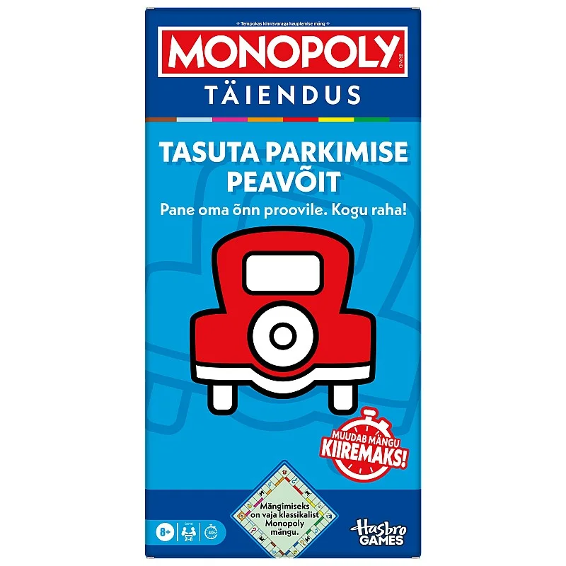 MONOPOLY Board game Free Parking Jackpot expansion (In Estonian lang.) MONOPOLY Board game Free Parking Jackpot expansion (In Estonian lang.)