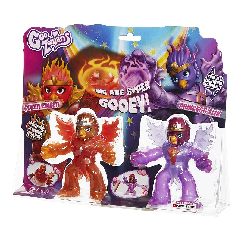 GOOZONIANS Figūru 2-paka,  Queen Ember pret Princsess Flik, W1