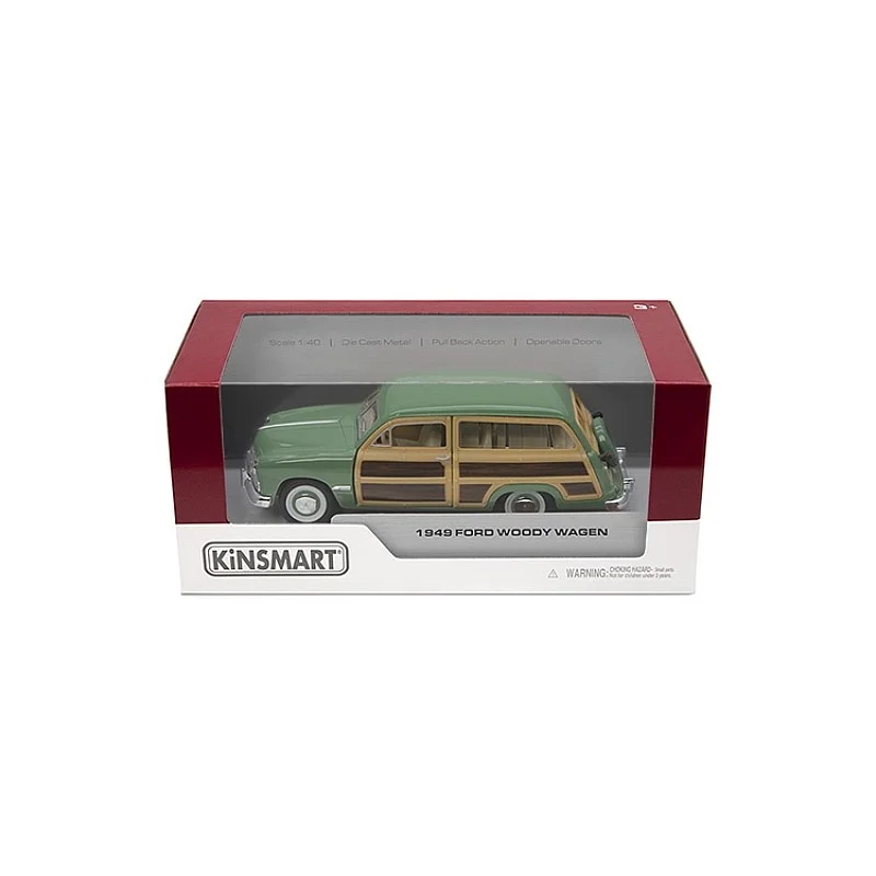 KINSMART Miniatūrais modelis - 1949 Ford Woody Wagon, izmērs 1:40 KINSMART Miniatūrais modelis - 1949 Ford Woody Wagon, izmērs 1:40