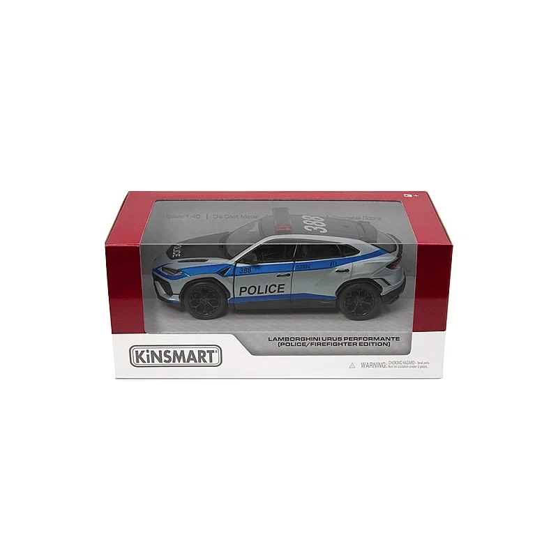 KINSMART Miniatūrais modelis Lamborghini Urus Performante (Police/Firefighter), scale 1:38 KINSMART Miniatūrais modelis Lamborghini Urus Performante (Police/Firefighter), scale 1:38
