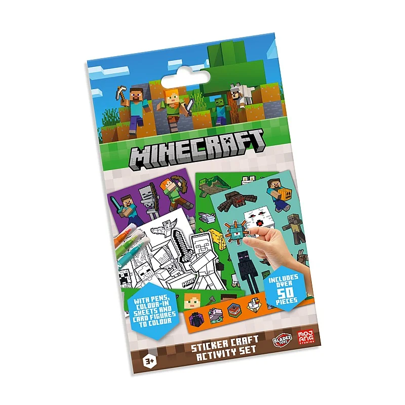 MINECRAFT Lipdukų veiklos rinkinys MINECRAFT Lipdukų veiklos rinkinys