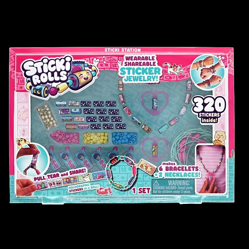 STICKI ROLLS Aksesuāru komplekts Sticki Station ar uzlīmēm STICKI ROLLS Aksesuāru komplekts Sticki Station ar uzlīmēm