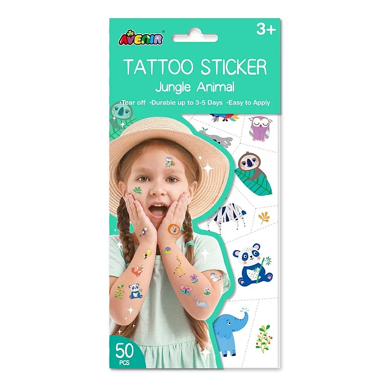 AVENIR Tattoo Sticker Jungle Animal