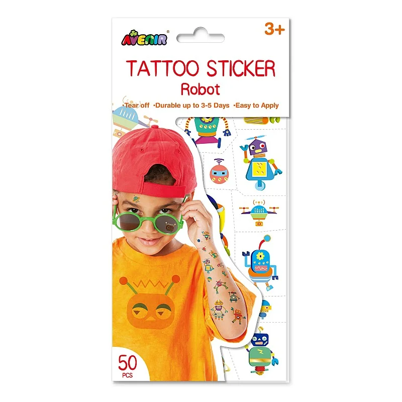 AVENIR Tattoo Sticker Robot