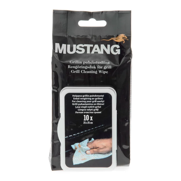 Mitrās salvetes Mustang 25x25cm 10gab.