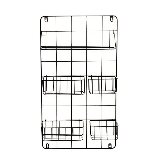 4Living Metal rack with compartments