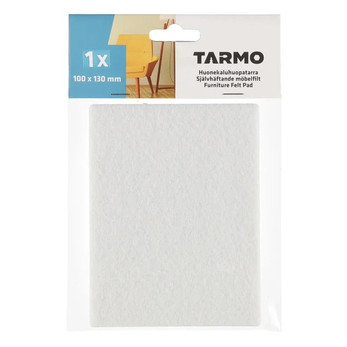 Pašlīmējošs filcis mēbelēm 100x130mm balts Pašlīmējošs filcis mēbelēm 100x130mm balts