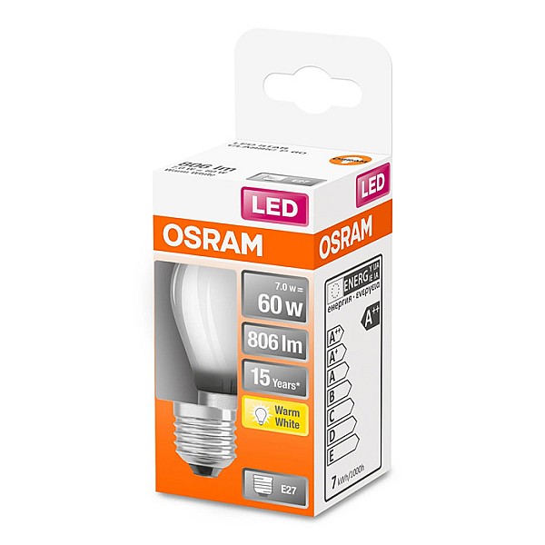 LEDSCLP60 7W/827 230V GLFR E27 OSRAM