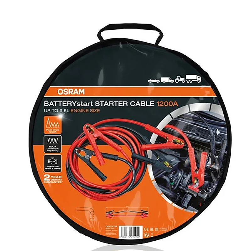Starta kabeļi Osram STARTERcable 1200A 5m Starta kabeļi Osram STARTERcable 1200A 5m