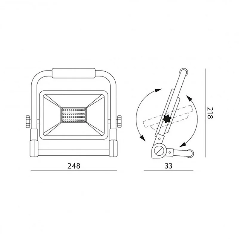 Prožek. ar stat. TIGRA 100W/840 IP54 /4