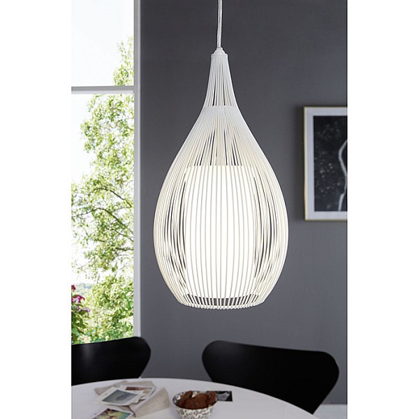 HANGING LAMPEGLO RAZONI 19 CM WHITE