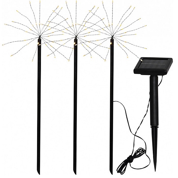 Solārlampa Firework 3gab ww 40cm /12