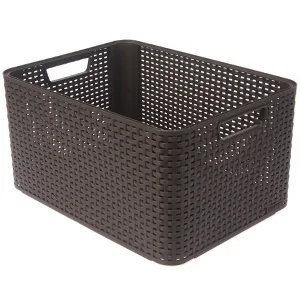 Daiktadėžė CURVER. 30 l. ruda. 43.6×32.6×23 cm Daiktadėžė CURVER. 30 l. ruda. 43.6×32.6×23 cm