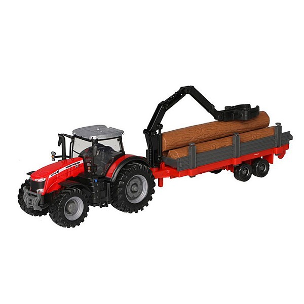 Bburago Tractor with deluxe trailer