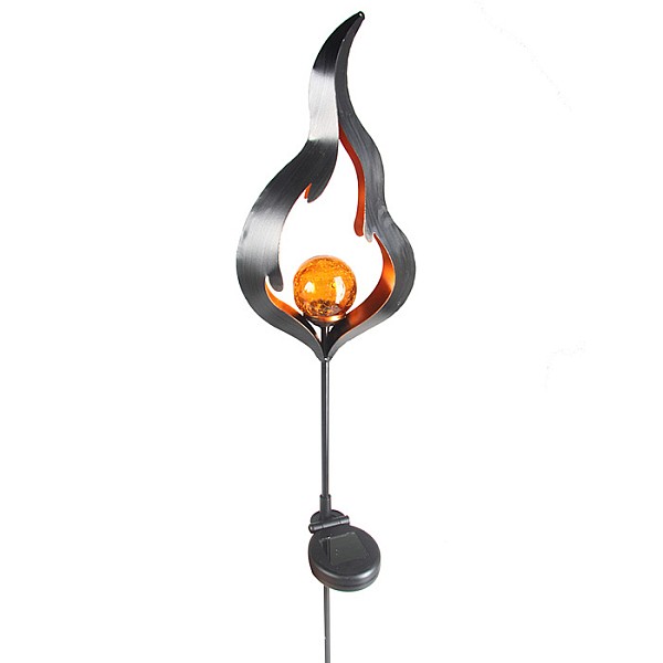 Solārlampa MELILLA 17x85cm melna amber