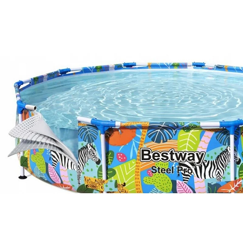 Baseins 305x66cm ar metāla rāmi un grafiku