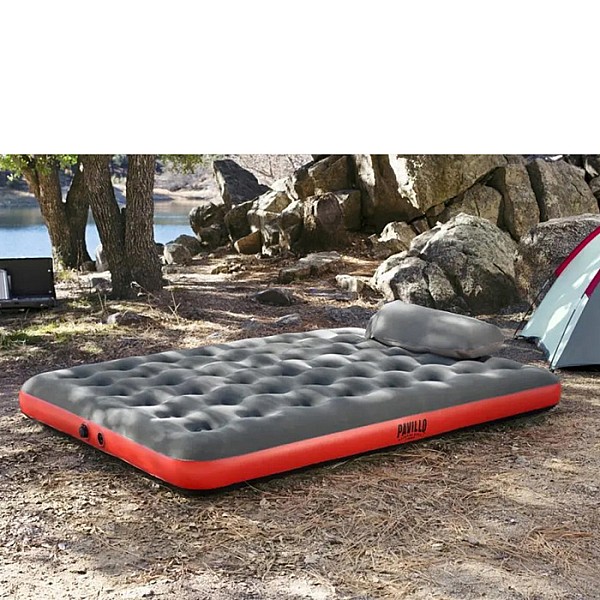 Matracis 203x152x22cm Bestway Roll & Relax Air Mattress Quee