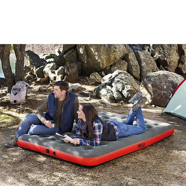 Matracis 203x152x22cm Bestway Roll & Relax Air Mattress Quee