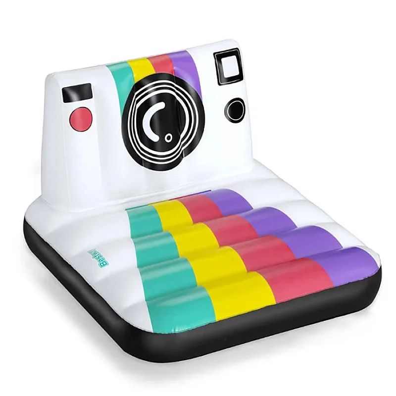 Pripučiamasis plaustas BESTWAY 43656. įv. spalvų. 127×102 cm