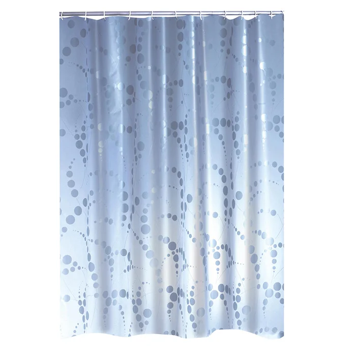 Dušas aizkars Dots 180x200cm, sudrabs vinils