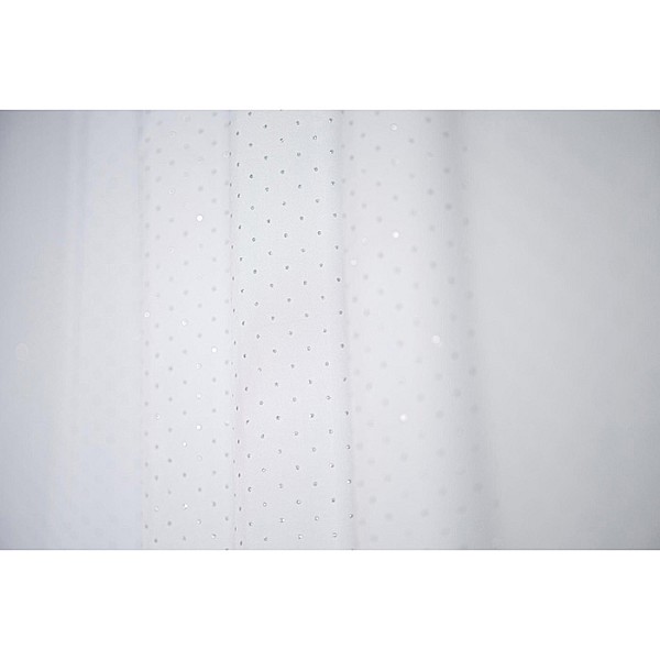 SHOWER CURTAINS DIAMOND WHITE 180 X 200