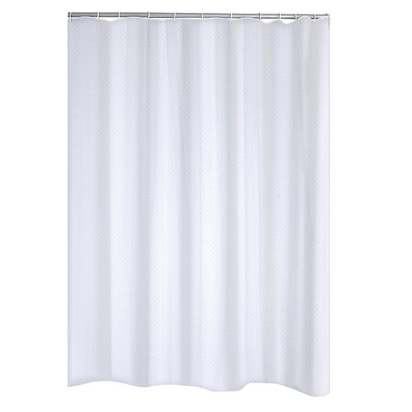 SHOWER CURTAINS DIAMOND WHITE 180 X 200