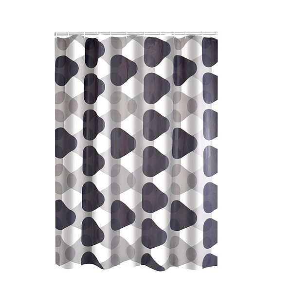 SHOWER CURTAIN 3004307 TRIANGLE GREY