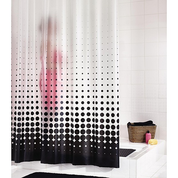 SHOWER CURTAIN 1.8X2M 31840 BLACKY