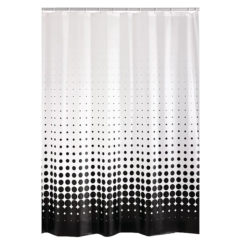 Dušas aizkars Blacky, 180x200cm, melns, vinils