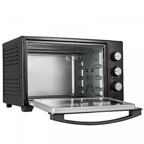 Electric mini oven. 30 L, black