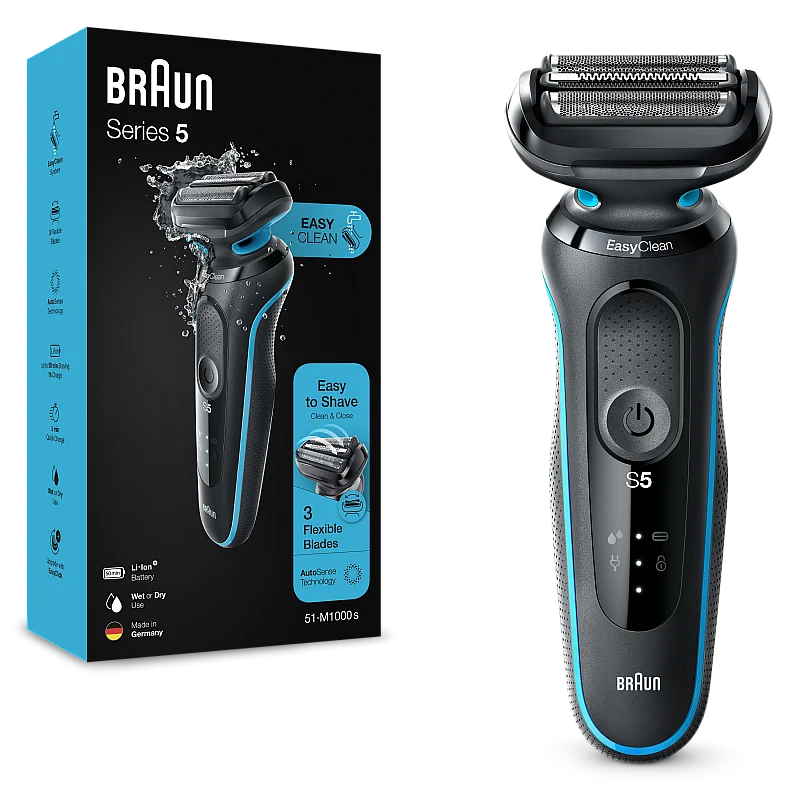 51-M1000s Skuveklis Braun Series 5 AutoSense 51-M1000s Skuveklis Braun Series 5 AutoSense