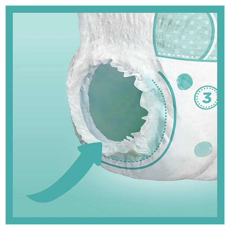 Pampers Pants Size 3, 128 Nappies, 6kg-11kg