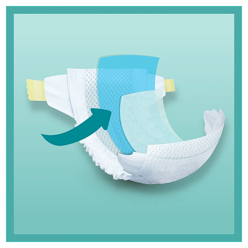 Pampers Active Baby Nappies, Size 6, 128 Diapers, 13kg-18kg