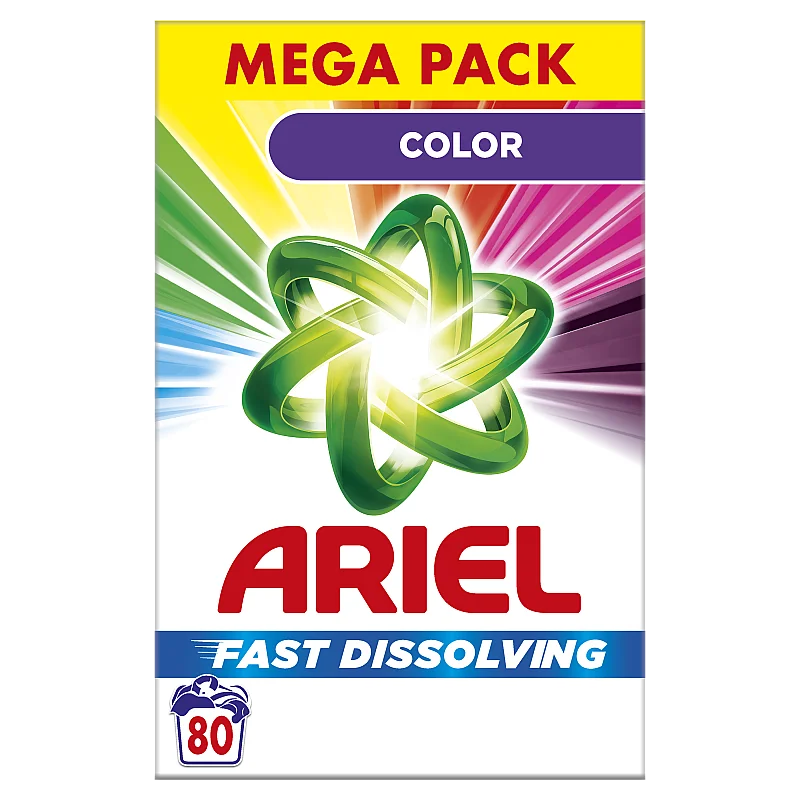 Ariel Veļas Pulveris Color, 4.4 kg, 80 Mazgāšanas Reizēm Ariel Veļas Pulveris Color, 4.4 kg, 80 Mazgāšanas Reizēm