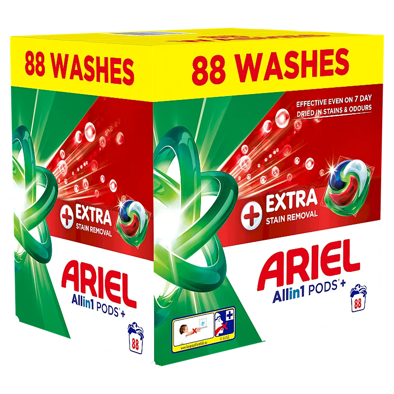 Ariel All-in-1 PODS +Extra Clean Power Pesukapslid, 88 Pesukorda