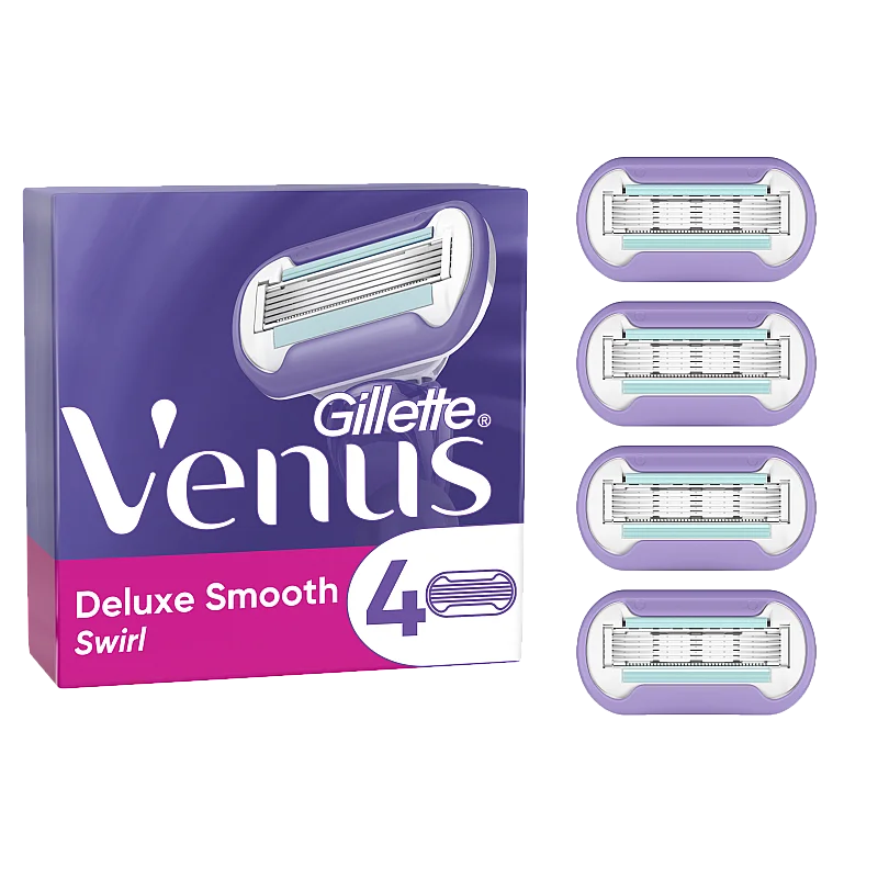 Gillette Venus Deluxe Smooth Swirl Blade Refills, 4 pcs Gillette Venus Deluxe Smooth Swirl Blade Refills, 4 pcs