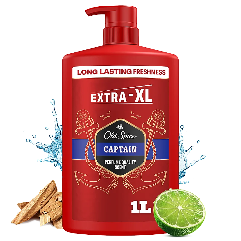 Old Spice Captain Dušas Želeja Un Šampūns Vīriešiem 1000 ml